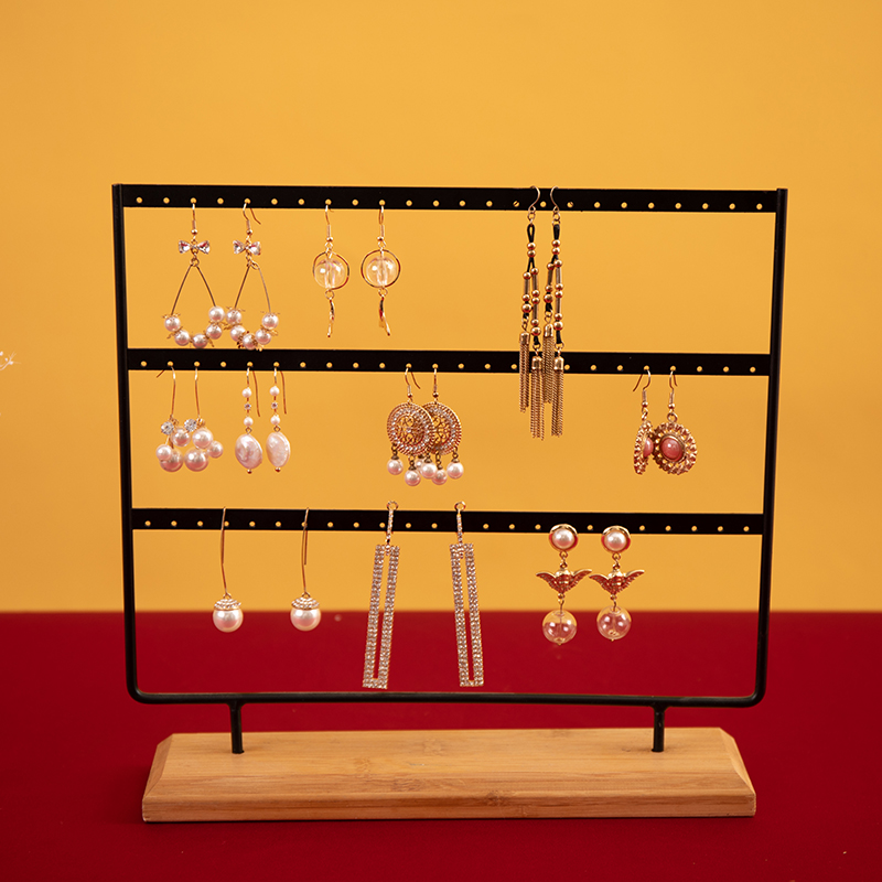 Skräddarsydd smyckesställ Organizer Metall Halsband Organizer Smycken Display